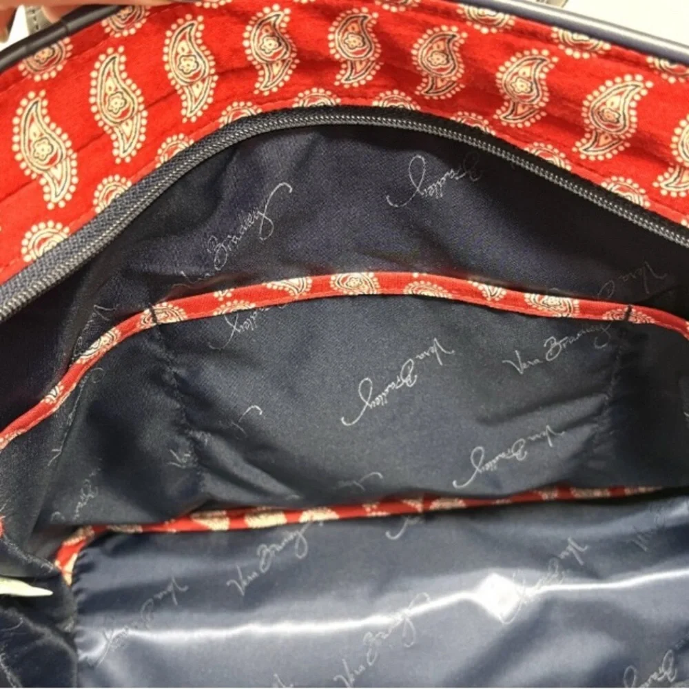 Vera Bradley Red and Black Laptop Bag/Tote